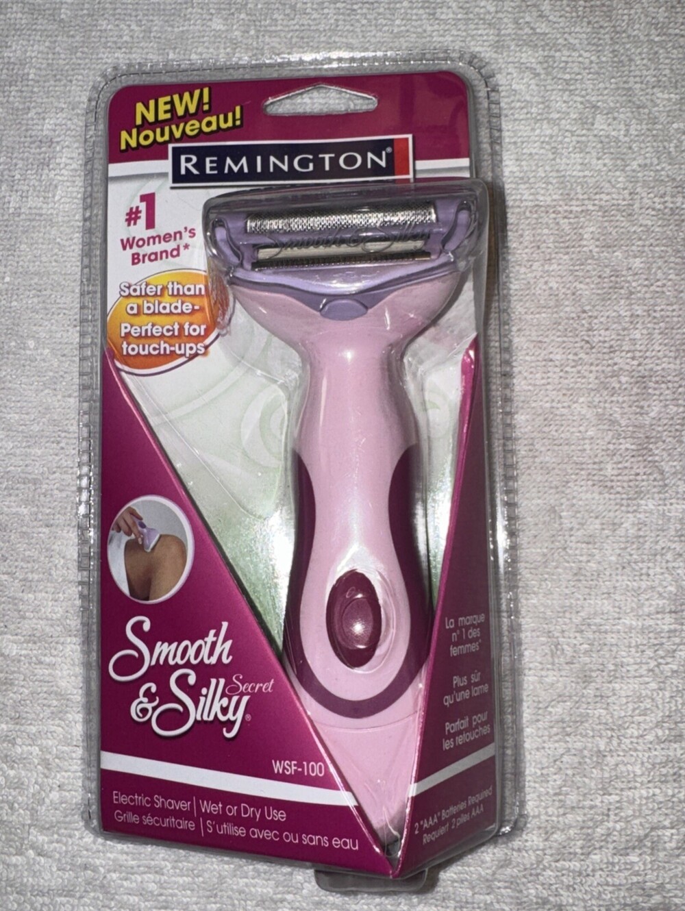 Remington Smooth & Silky WSF-100 Wet/Dry Cordless Foil Body Shaver for Women